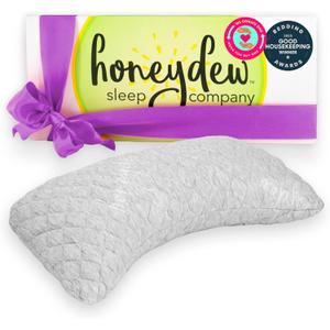 Honeydew Essence Side Pillow- The Ultimate Luxury Neck Pillow- Fully Adjustable Support for Neck Pain Relief- Made in USA- Enhanced, Hypoallergenic Patented Cooling Pillow Fill - Queen (Pack of 1)