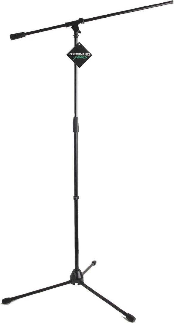Tripod Black Microphone Stand and Boom Combo-Performance Plus MSB1