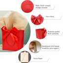 Aosric 12 Pack Small Color Gift Bags with Ribbon & Tissue Paper, 7.48x3.54x7.9 In Treat, Candy, Favor, and Goodie Bags with Bottom Board, Perfect for Parties, Birthday, Wedding, Christmas, Baby Shower