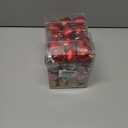 2 x 36 Pcs Valentine Heart Shaped Ornaments, Rose Gold Silver Pink Red Heart Ornaments for Mother's Day Christmas Wedding Anniversary Valentines Day Hanging Decorations