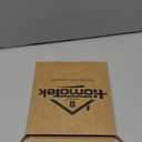 HOMOTEK 4 Pack 2-3/4 Inch Square Recessed Sliding Closet Door Finger Pulls, Diameter 2-3/8 Inch(60mm) Stainless Steel Flush Handles for Pocket Door, Bypass Barn Drawer Pulls(Black)