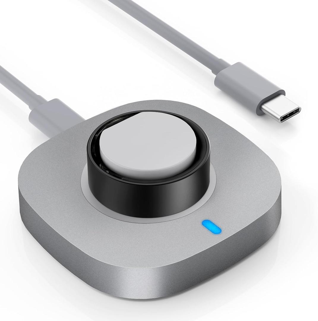 Charger Compatible with Ultrahuman Ring, Charging Dock with USB-C Cable for Ultrahuman Ring Air, Size 9
