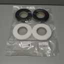 4 Rolls Iron on Hemming Tape for Pants, No Sew Hem Tape & Adhesive Fabric Fusing Tape, 0.6 inch x 70 Yards Double Sided Hemming Tape for Clothes, Dresses, Curtains (White, Black)