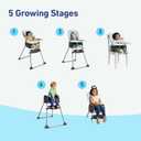 Graco Made2Grow 5-in-1 Convertible Highchair Adjustable Baby to Toddler Seat Hudson