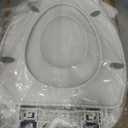 1M Family Toilet Seat, Patented Slow Close & Quick Releasing Technology, Anti-Wiggling, Easy to Install and Clean, Standard Elongated with Toddler Seat Built In (1 Piece)