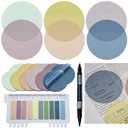 Mr. Pen Transparent Sticky Note Set, 1000 Sheets, Colorful, Bible Sticky Notes Clear Sticky Notes Transparent, Transparent Sticky Notes for Bible Study, Stocky Notes for Bible Journaling