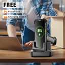 Tera Android 13 Barcode Scanner PDA: with Pistol Grip Charge Cradle Wi-Fi 6 Qualcomm CPU SE4710 Zebra Scanner Data Terminial 5.5 Full Touch Screen IP65 Rugged 4G GPS BT for WMS Management P166GC
