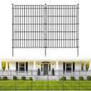 No Dig Garden Fence, Dog Fencing Outdoor for Yard, 10 Panels