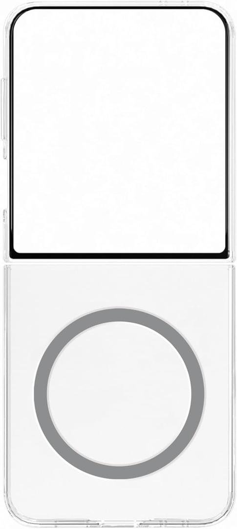Samsung Clear Case w/Magnets for Galaxy Z Flip 7 Transparent (Clear Magnetic Case)