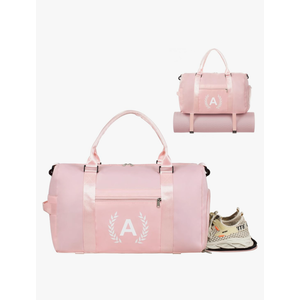 Gym Bag for Women & Men, Fitness Workout Sports Travel Duffle Bag with Wet Pocket & Shoes Compartment, Great Present for Gym Lovers