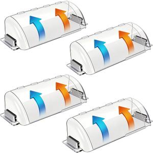 Adjustable Air Vent Deflectors, 4 Pack Widen Magnetic Heat and Vent Deflector for Home Floor, Sidewall, Ceiling Registers