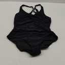 SUUKSESS Women Sexy Tummy Control One Piece Swimsuits Halter Push Up Monokini Bathing Suits (Black, XL)