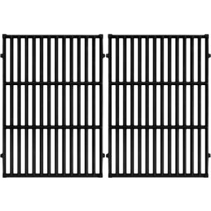 GGC 18.75" Grill Grates for Weber Genesis ii E-310, E-315, E-325, E330, E335, S-310, S-335, S-345 Genesis II LX S-340, LX E-340, 2 PCS Cast Iron Grates for Weber 66095 66802