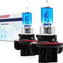 9008 H13 Car Headlight Bulb 60/55w,12V Super White 5000K Auto Halogen Lamp,High And Low Beam White Light, Fog Replacement Bulb,2 Pack