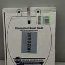 KOHLER K-4774-0 Brevia Elongated White Toilet Seat with Quick-Release Hinges And Quick-Attach Hardware For Easy Clean, White