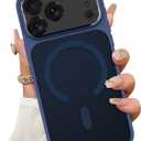 ZIYE Magnetic Hard Phone Case Made for iPhone 17 Pro Max 6.9 Inch, Blue | Compatible with MagSafe, Soft TPU and Hard PC, Presice Cutouts, Raised Bezel, Anti-Scratch, Drop Protection, for Women Men