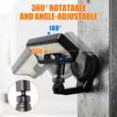 Solar Motion Sensor Light, 2-in-1 Magnetic & Adhesive Mount, 600LM Bright, 3 Modes, IP65 Waterproof, 1500mAh, Adjustable Angle, Easy No-Drill Installation for Outdoor/Indoor (Fence, Wall, Glass)