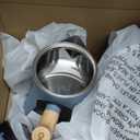 Fellow Corvo EKG Pro Electric Tea Kettle - Quick Heating, Precise Temperature Control Electric Kettle, Scheduling, Built-in Brew Timer for Boiling Water - Hazy Blue with Maple Handle - 0.9 Liter