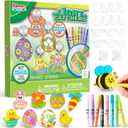 2 x Klever Kits 18 Pcs Easter Suncatchers Crafts Set, Suncatcher Window Art Craft Kit for Kids Art & Home School Activities Party Favor Easter Party Supplies