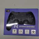 CHEREEKI Wireless Controller for PS4 with 2 Macro Buttons, 3.5mm Audio and Turbo Function, 6-Axis Motion Control, Dual Vibration, Gamepad Joystick for PS-4, Compatible with PS-4, Slim, Pro (Black)