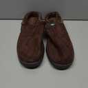 RockDove Men's SoftStride Faux Suede Memory Foam House Slipper with Indoor Outdoor Sole (Brown)