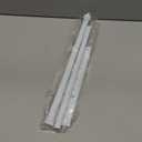 MEXAU White Tension Curtain Rods18 to 36 Inch, Small Curtain Rods No Drilling, Short Tension Rod, Adjustable Spring Rod for Windows, Door, Closet