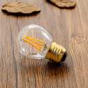 Dimmable E26 Edison Bulb G16.5 A15 LED Bulbs 4W (40W Equivalent) G50 Warm White 2700K AC120V 600lm for Chandeliers, Ceiling Fans, Pendant Lights, Wall sconces, Desk/Table/Floor Lamps 6Pack