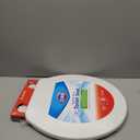 Clorox Round Beveled Plastic Toilet Seat with Easy-Off Hinges Wiggle-Free Design