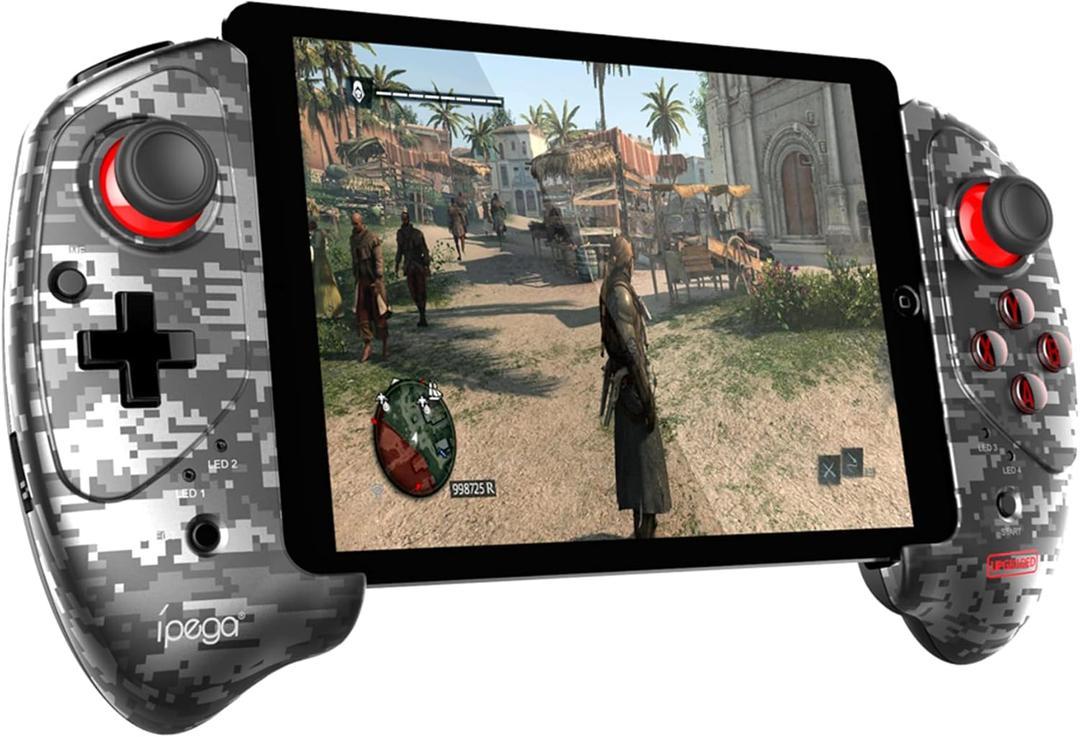 ipega-PG-9083A Game joystick MFI Wireless 5.0 Smart PUBG Mobile Game Controller Retractable for iOS(13.0 above system)/Android(6.0 above system) Mobile Smartphone Tablet/PC /PS3