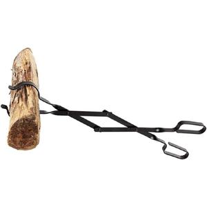 Rocky Mountain Goods Firewood Tongs - Reinforced Wrought Iron for Extra Strength - 26 - Grabber for up to 12 Thick Logs - Log - Rust Resistant Finish for Indoor/Outdoor Use (1)