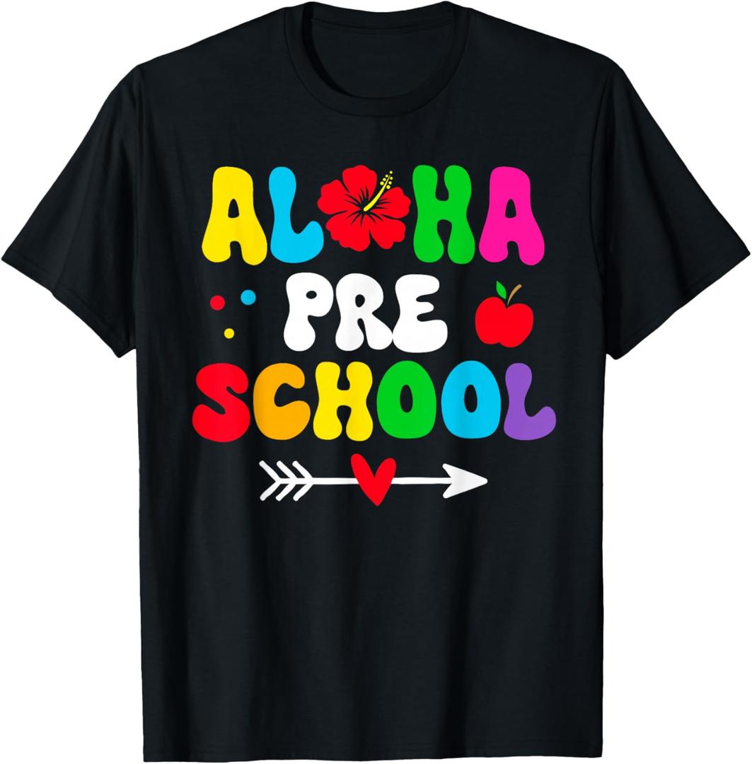 Aloha Preschool Teacher Kids GRoovy First Day Back To School T-Shirt