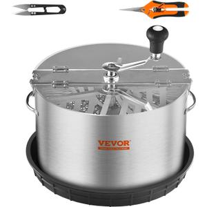 VEVOR 16 inch Stainless Steel Bud Leaf Trimmer with Clear Visibility Dome and Hand Pruners for Cutting Leaves, Buds, Flowers, Hydroponic Plants