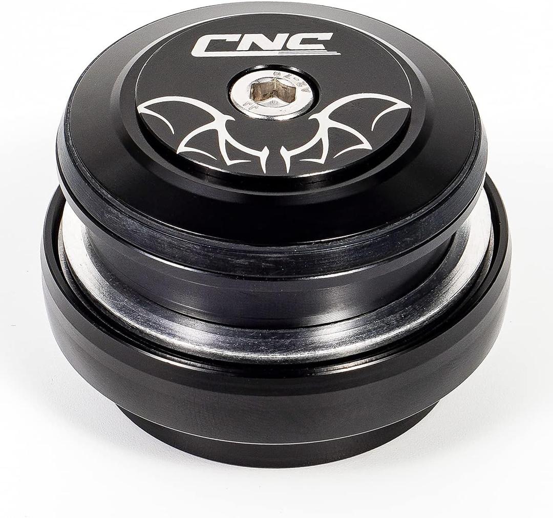 CNC 1-1/8" Bike Headset 34mm 44mm 41.8-52mm 44-56mm, Bicycle Headset Threadless Straight Tapered Tube Double Sealed Bearings Headset for Mountain Bike/MTB/BMX Road Bike.