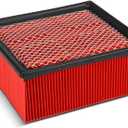 Engine Air Filter Replacement Compatible with Ram 2500 5.7L 2011-2013 2016 2018-2019,Ram 2500 6.7L 2011-2024,Ram 2500 6.4L 2018-2024,Ram 3500 6.7L 2011-2024 & More Replace CA10261