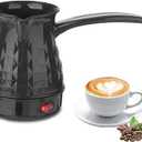 Portable Turkish Coffee Pot - 600ml Electric Coffee Pot ABS and Stainless Steel Americano Kettle/Maker with Removable Anti Scald Handle for Heating Coffee Tea Milk,5-6 Cups