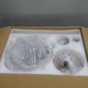 Fanbulous 48 Inch Ceiling Fans with Lights and Remote, Brushed Nickel Ceiling Fan with 8 Dual-Color Blades, Indoor/Outdoor Large Ceiling Fans, Reversible DC Motor, 6-Speed, 3CCT for Living Porch Patio