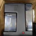 Single Cup Black Slide and Lock Espresso Machine with Milk Frother