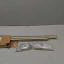 Ivilon Drapery Window Curtain Rod - End Cap Style Design 1 Inch Pole. 72 to 144 Inch Color Warm Gold