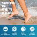 Hydrocolloid Blister Bandages for Feet, Blister Pads for Prevention & Recovery, Travel Essentials, Thin, Flexible and Nearly Invisible - 18ctSpot Packs (Transparent)