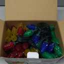 Dazzle Bright C9 Christmas String Lights, 100 LED 66 FT Waterproof Connectable Green Wire Fairy Lights, Christmas Lights for Indoor Outdoor Home Yard Xmas Tree House Decorations (Multi-Colored)