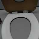 Mayfair Linden Slow Close Toilet Seat, Non Slip Heavy Duty Wood, Easy Install, Elongated, White