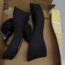 Skechers womens Padma (9, Black/Black)