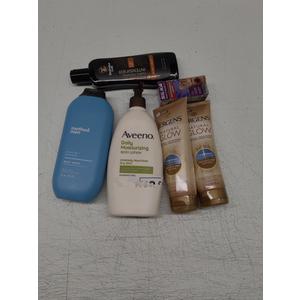Jergens Natural Glow +Firming Self Tanner Body Lotion 7.5 Oz, Pack of 2, Aveeno Daily Moisturizing BODY LOTION 1 Pack, 12 Oz, method men GLACIER GRANITE BODY WASH, 18 Oz, 1 Pack, Australian Gold RAPID TANNING INTENSIFIER TEA TREE OIL ALOE VERA VITAMIN E, 8.5 Oz, 1 Pack (5 Pack)