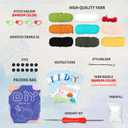 YAMAXIN Crochet Set for Beginners, for Complete Adults, Animal Crochet Hook Set for Beginners, Crochet Knitting Set with Video (8pcs Jellyfish, Chicks, Frogs, Penguins, Whales,Bees) (A5)