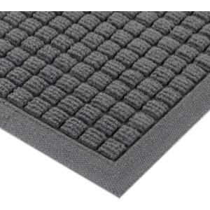 100pointONE Front Door Mat Outside Entrance, 48"x36" Doormat, Square Grey