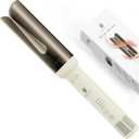 Rotating Curling Iron Hair Curler: Anti-Scald Automatic Curling Wand 1.25 Inch Adjustable 3 Gears Heating Temperatures Fast Heating Hot Tools Auto Shut-Off for Hair Styling Curls Waver (White)