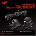 A-Premium 3PCS Engine Motor Mount and Transmission Mount Set Compatible with Ram 2500 5.7L 2015-2019, 2500 6.4L 2014-2016, 3500 5.7L 2015-2018, 3500 6.4L 2014-2016
