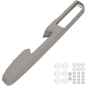 926-740 Front Left Driver Side Armrest,Door Panel Handle Compatible with 2010-2014 Chevrolet Suburban Silverado Tahoe Avalanche,GMC Yukon Sierra,Door Release Handle Above Armrest-27In Gary,GM#84127280 (Gray)