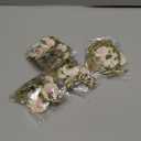 CREATCABIN 4Pcs Flower Arm Wraps Floral Arm Accessories Fairy Floral White Green Vine Leaf Rattan Straw Wrapping Ribbon Garland Wreath Covers for Christmas Costume Cosplay Party DIY Decoration