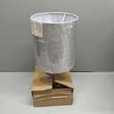 3 Way Touch Control Table Lamp, Dimmable Bedside Desk Lamp with Metal Base Modern Nightstand Lamp Stylish Grey Shade Simple Side Table Lamp for Bedroom, Living Room, Office or Den LED Bulb Included, Silver Base with Gray Shade 